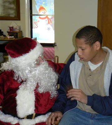 Christmas 2009 - A visit with Ole Saint Nick!